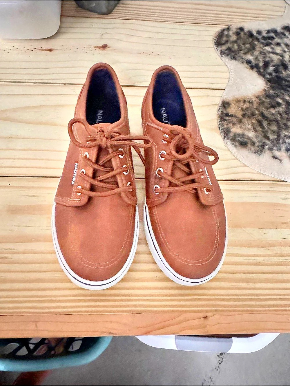 Nautica Brown Lace-Up Sneakers
